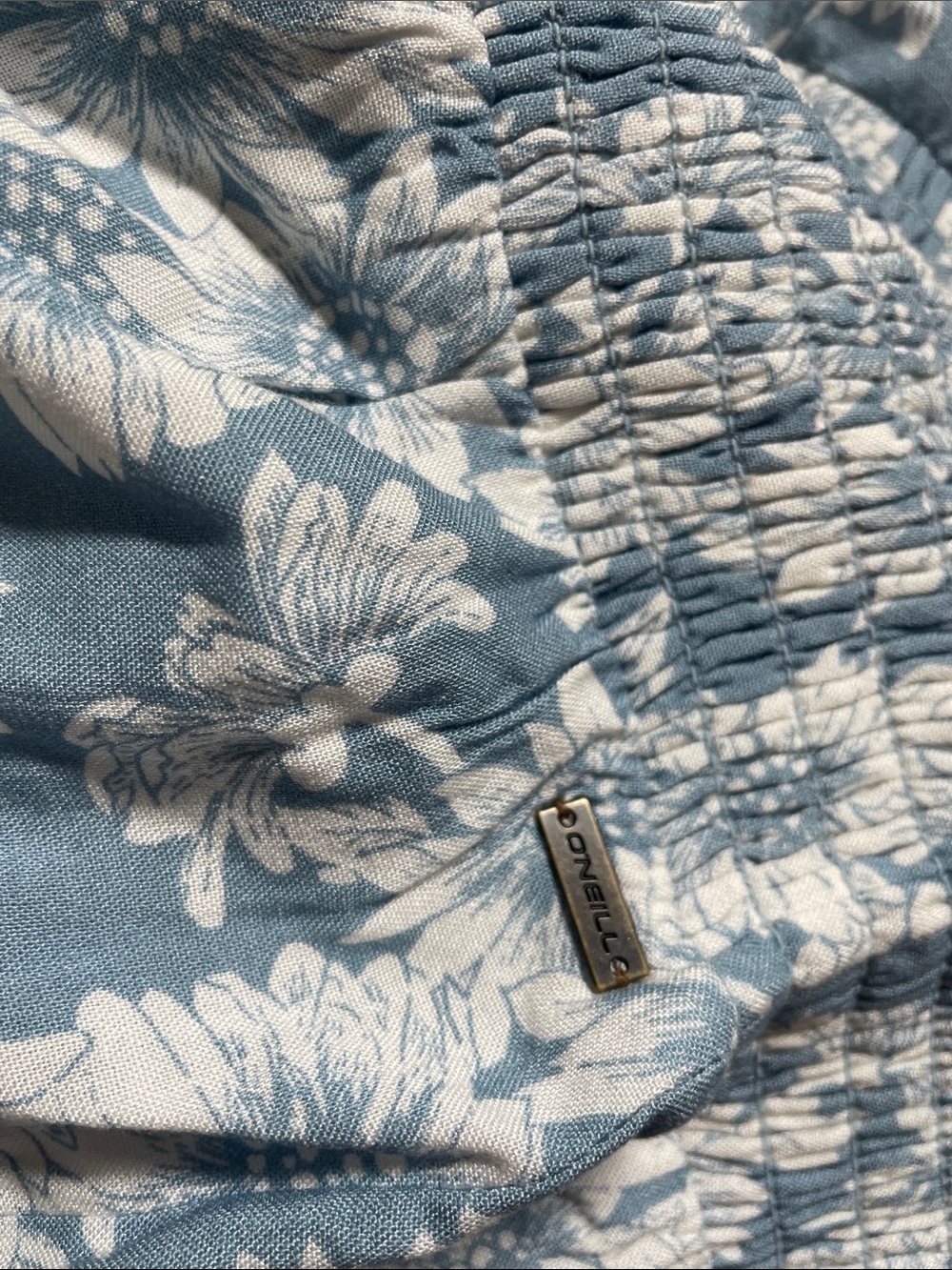 O'Neill Jonie Periwinkle-Sky Blue with white Daisies Pants Medium - Picture 15 of 16